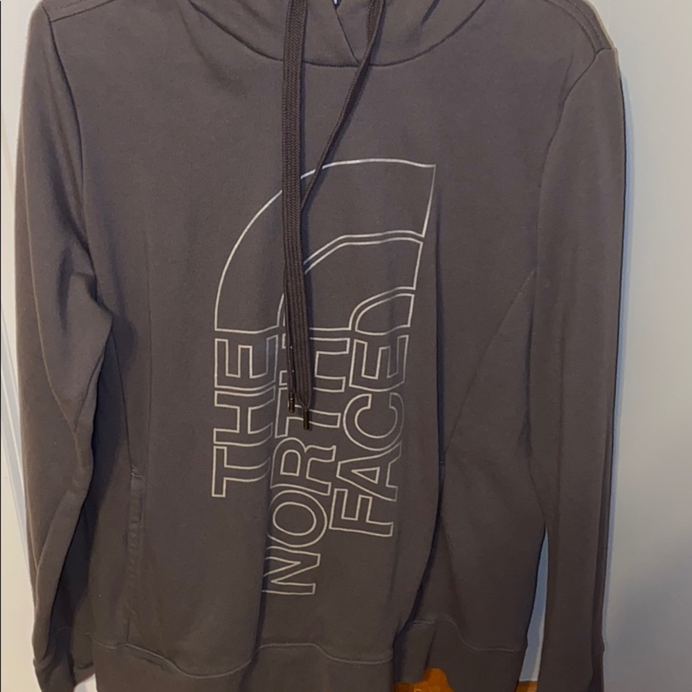 Dark purple-grey north face hoodie